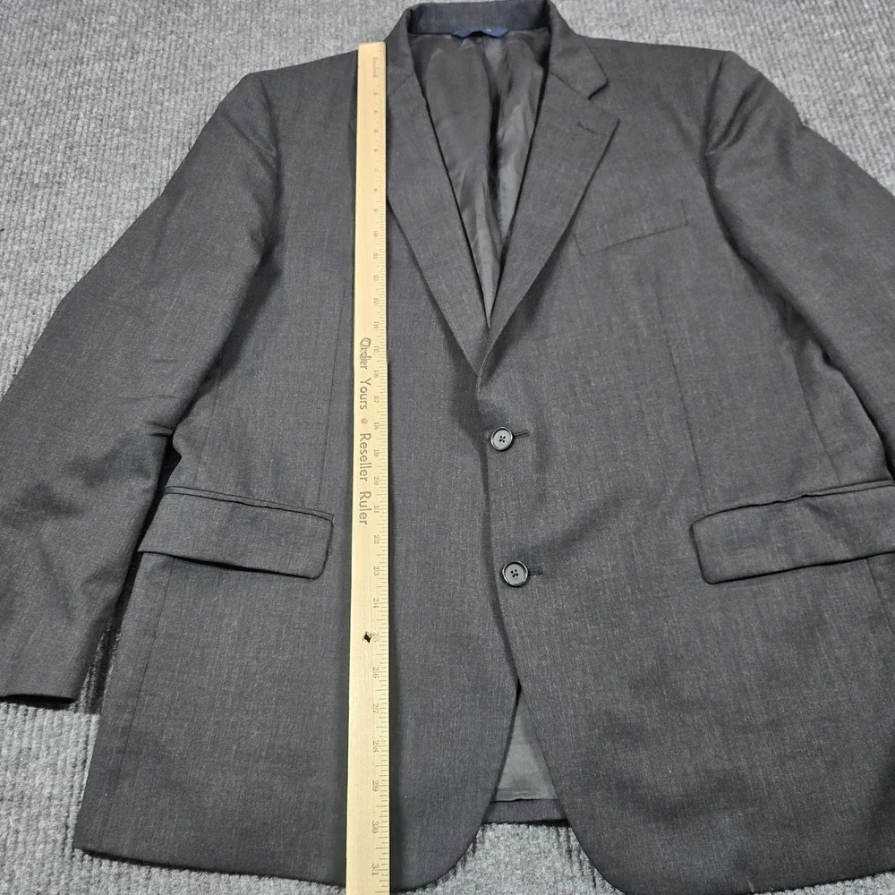 Brooks Brothers Suit Mens 44L 39W Gray Wool 1818 Regent Estrato Trabaldo